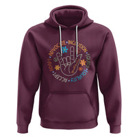 Sped Teacher Hoodie Special Education Autism Accept Adapt Advocate Inclusion Equity Equality - Wonder Print Shop