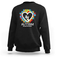 Autism Support Sweatshirt Jigsaw Puzzle Hand In Hand - Wonder Print Shop
