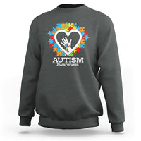 Autism Support Sweatshirt Jigsaw Puzzle Hand In Hand - Wonder Print Shop