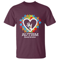 Autism Support T Shirt Jigsaw Puzzle Hand In Hand - Wonder Print Shop