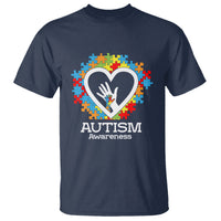 Autism Support T Shirt Jigsaw Puzzle Hand In Hand - Wonder Print Shop