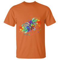Autism Acceptance T Shirt Accept Understand Love Rainbow Infinity With Butterfly Feathers - Wonder Print Shop