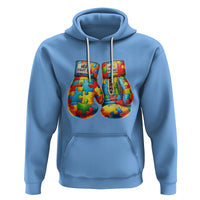 Autism Support Hoodie Her Fight is My Fight Jigsaw Puzzle Boxing Gloves - Wonder Print Shop
