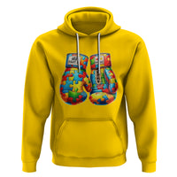 Autism Support Hoodie Her Fight is My Fight Jigsaw Puzzle Boxing Gloves - Wonder Print Shop