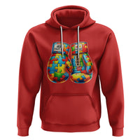 Autism Support Hoodie Her Fight is My Fight Jigsaw Puzzle Boxing Gloves - Wonder Print Shop
