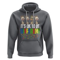 Giraffe Autism Hoodie It's Ok To Be Different Jigsaw Puzzle - Wonder Print Shop