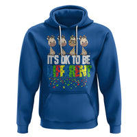 Giraffe Autism Hoodie It's Ok To Be Different Jigsaw Puzzle - Wonder Print Shop