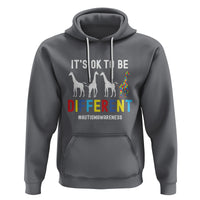Giraffe Autism Hoodie It's Ok To Be Different Jigsaw Puzzle - Wonder Print Shop
