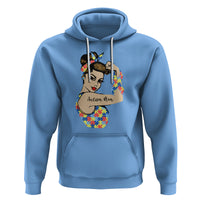 Autism Mom Hoodie Strong Woman Understand Love Support - Wonder Print Shop