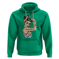 Autism Mom Hoodie Strong Woman Understand Love Support - Wonder Print Shop