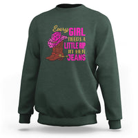 Every Girl Needs A Little Rip In Her Jeans Sweatshirt - Wonder Print Shop