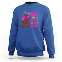 Every Girl Needs A Little Rip In Her Jeans Sweatshirt - Wonder Print Shop