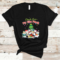 Snowman T Shirt Check Out My Six Pack Snowmies - Wonder Print Shop