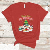 Snowman T Shirt Check Out My Six Pack Snowmies - Wonder Print Shop