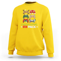 Video Game Christmas Sweatshirt Check Out My Six Pack - Wonder Print Shop