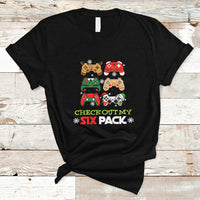 Video Game Christmas T Shirt Check Out My Six Pack - Wonder Print Shop