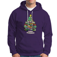 Reading Hoodie Merry Bookmas Christmas - Wonder Print Shop