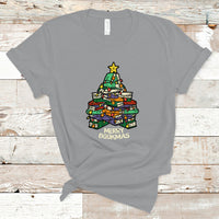Reading T Shirt Merry Bookmas Christmas - Wonder Print Shop
