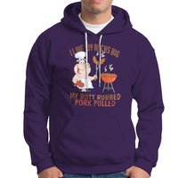 BBQ Hoodie I Like My Racks Big My Butt Rubbed And My Pork Pulled - Wonder Print Shop