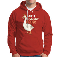 God's Silliest Goose Funny Duck Quotes Hoodie - Wonder Print Shop