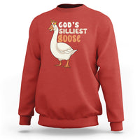 God's Silliest Goose Funny Duck Quotes Sweatshirt - Wonder Print Shop