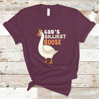 God's Silliest Goose Funny Duck Quotes T Shirt - Wonder Print Shop