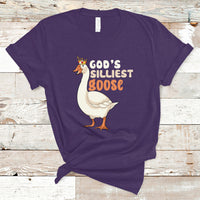 God's Silliest Goose Funny Duck Quotes T Shirt - Wonder Print Shop