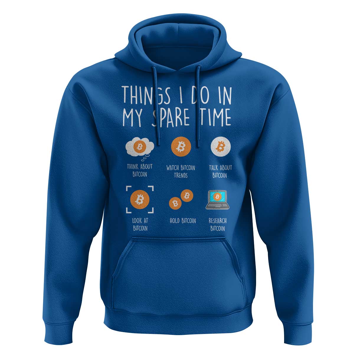 Funny Crypto Investing Hoodie Things I Do Spare Time Bitcoin BTC Crypto Cryptocurrency