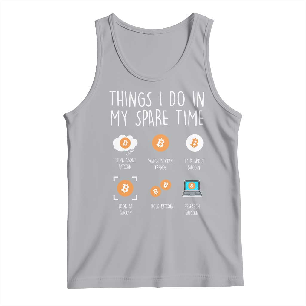 Funny Crypto Investing Tank Top Things I Do Spare Time Bitcoin BTC Crypto Cryptocurrency