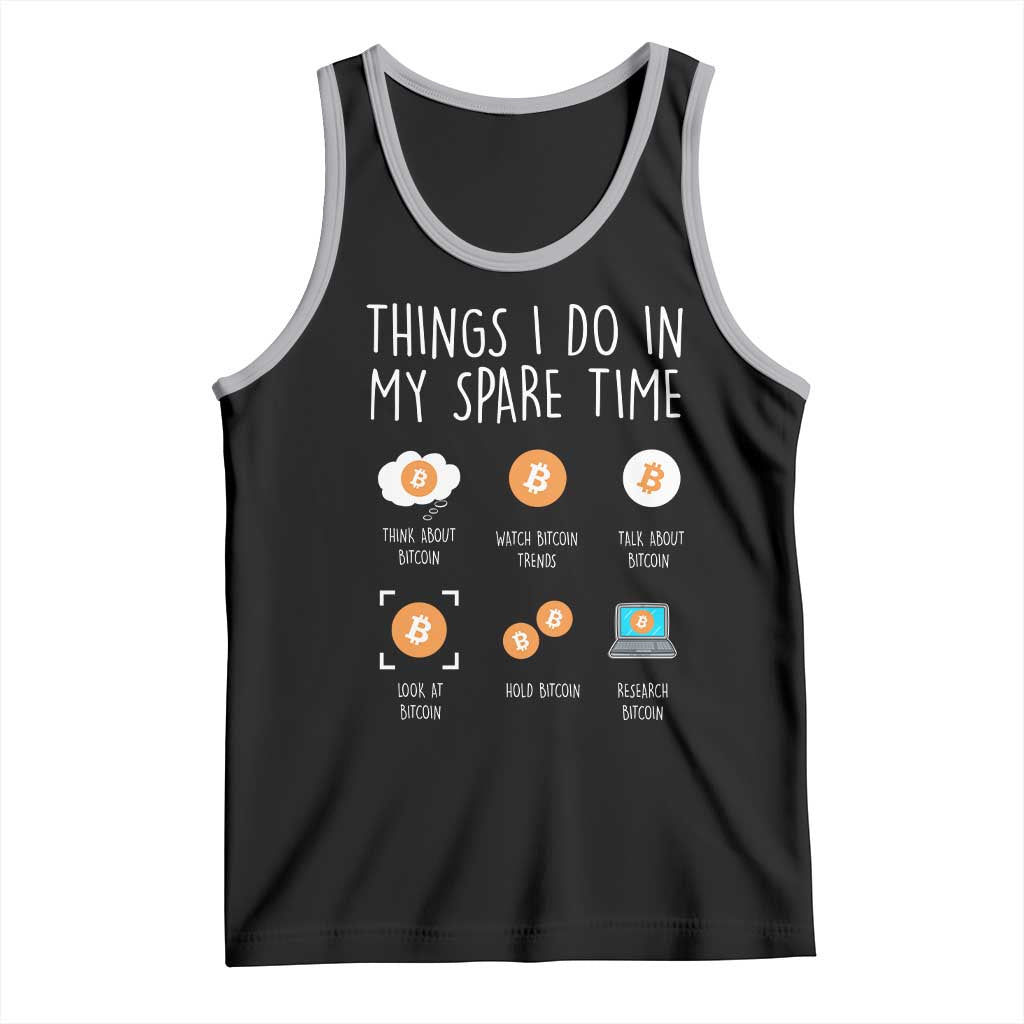 Funny Crypto Investing Tank Top Things I Do Spare Time Bitcoin BTC Crypto Cryptocurrency
