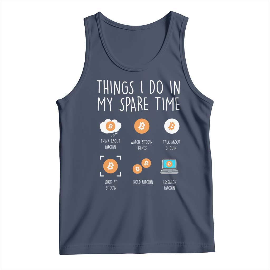 Funny Crypto Investing Tank Top Things I Do Spare Time Bitcoin BTC Crypto Cryptocurrency
