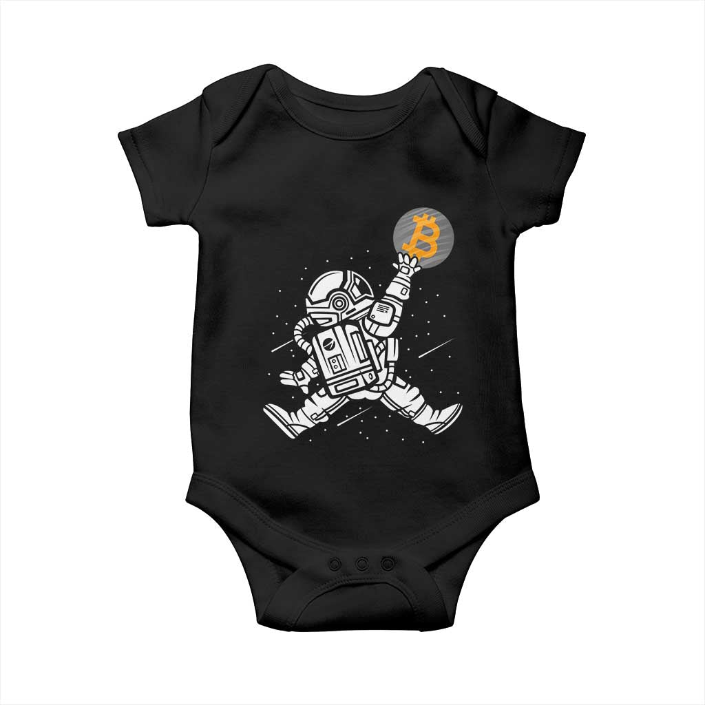 Funny Crypto Investing Baby Onesie Bitcoin HODL BTC Astronaut Trader