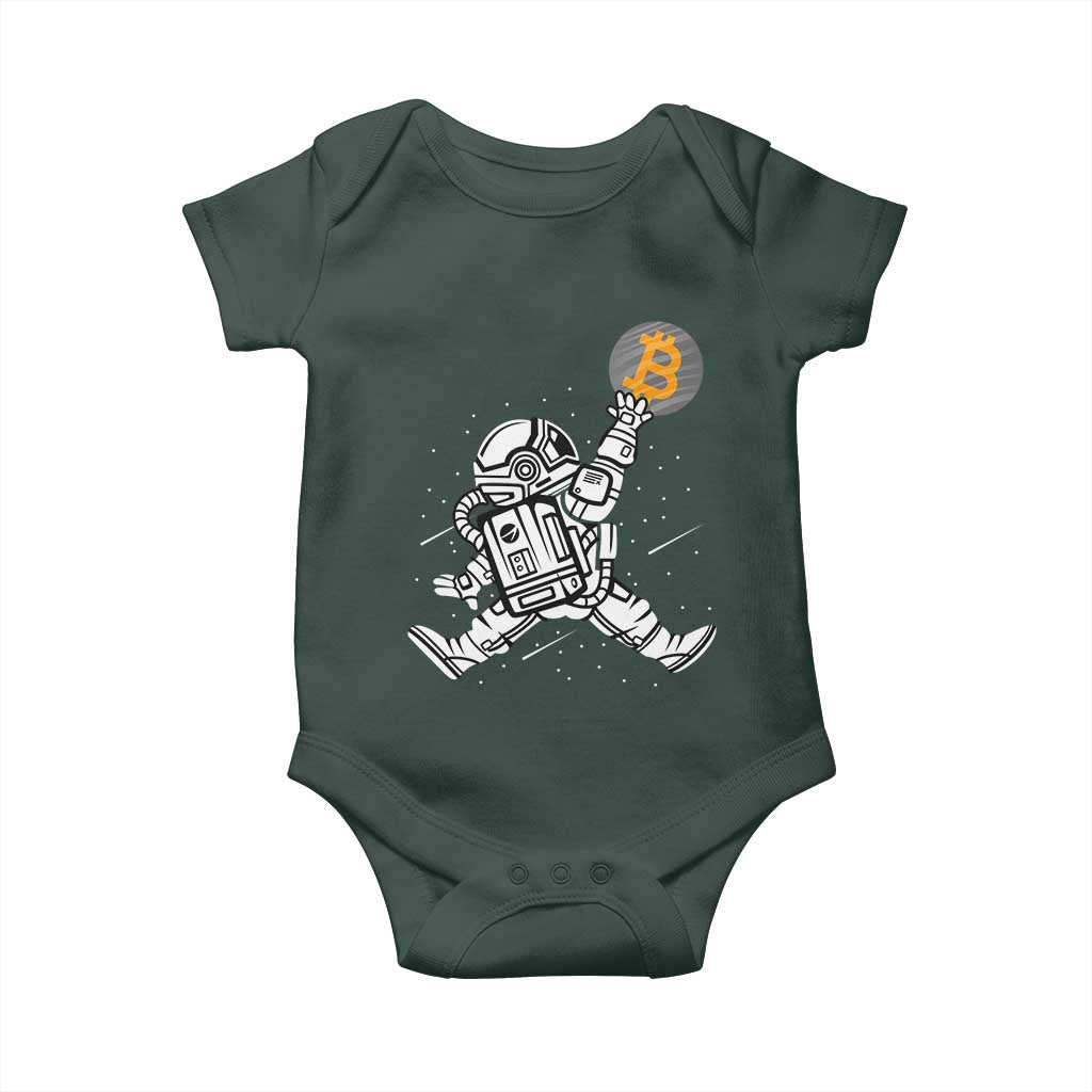 Funny Crypto Investing Baby Onesie Bitcoin HODL BTC Astronaut Trader