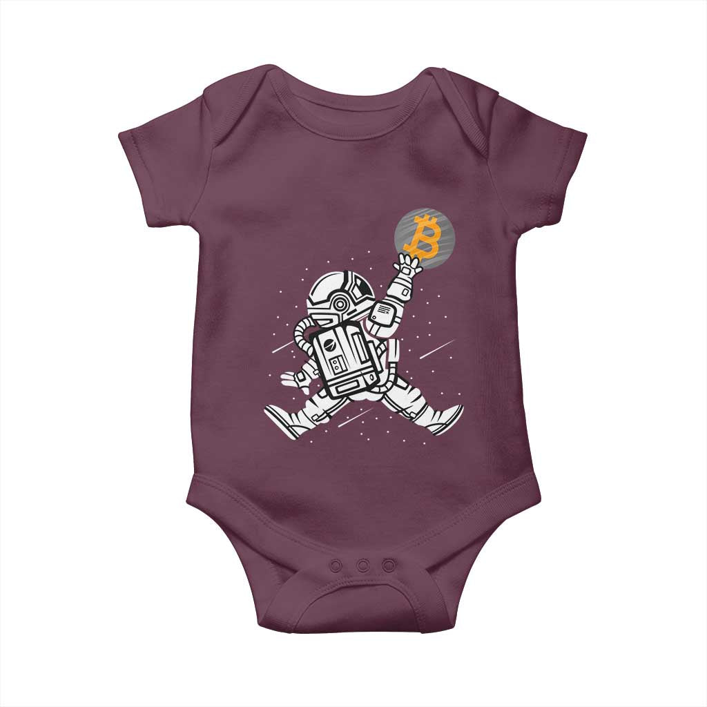 Funny Crypto Investing Baby Onesie Bitcoin HODL BTC Astronaut Trader