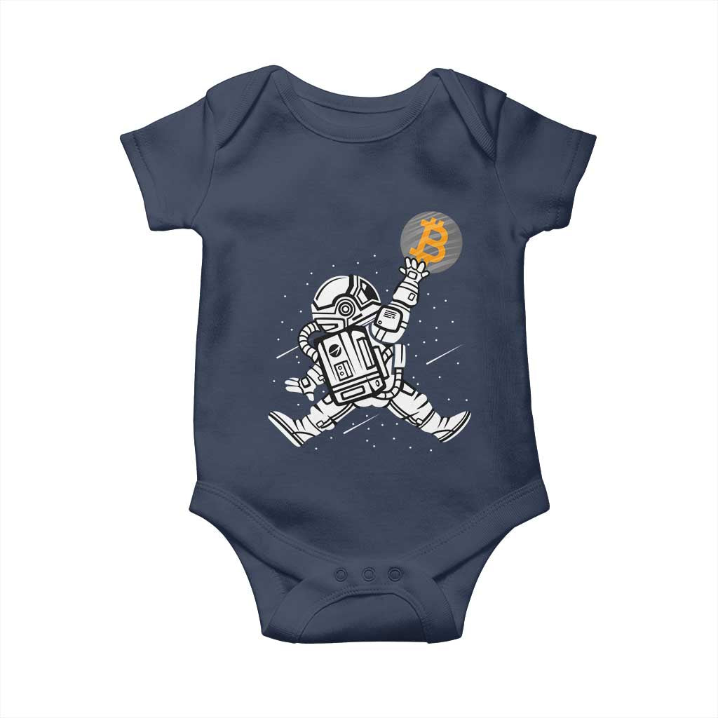 Funny Crypto Investing Baby Onesie Bitcoin HODL BTC Astronaut Trader