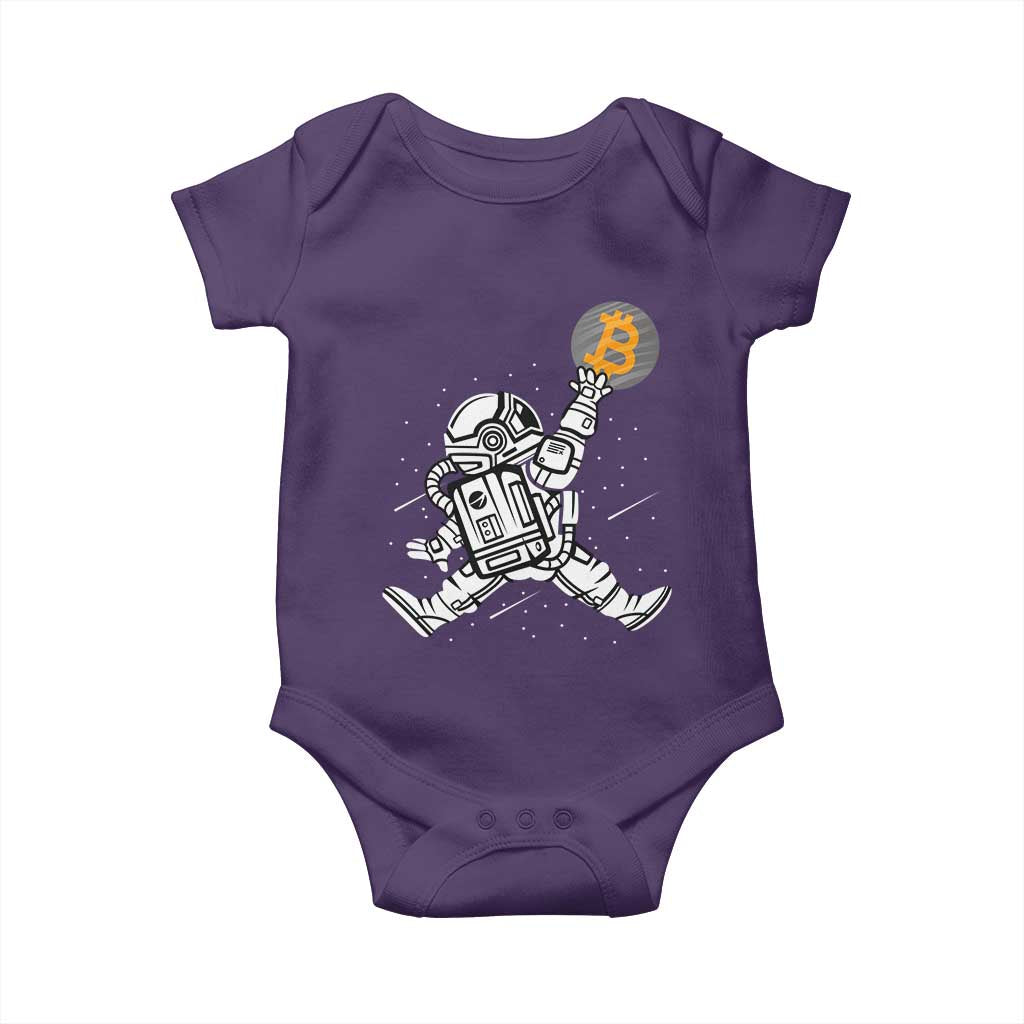Funny Crypto Investing Baby Onesie Bitcoin HODL BTC Astronaut Trader