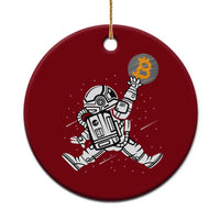 Funny Crypto Investing Ceramic Ornament Bitcoin HODL BTC Astronaut Trader - Wonder Print Shop
