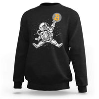 Funny Crypto Investing Sweatshirt Bitcoin HODL BTC Astronaut Trader