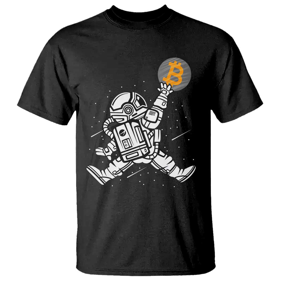 Funny Crypto Investing T Shirt Bitcoin HODL BTC Astronaut Trader