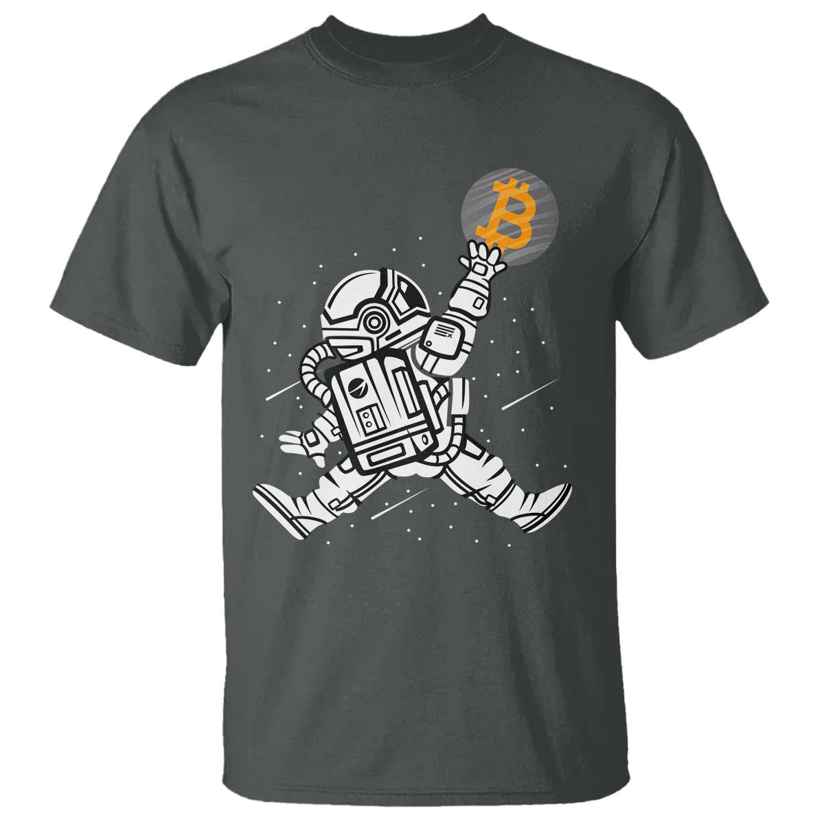 Funny Crypto Investing T Shirt Bitcoin HODL BTC Astronaut Trader