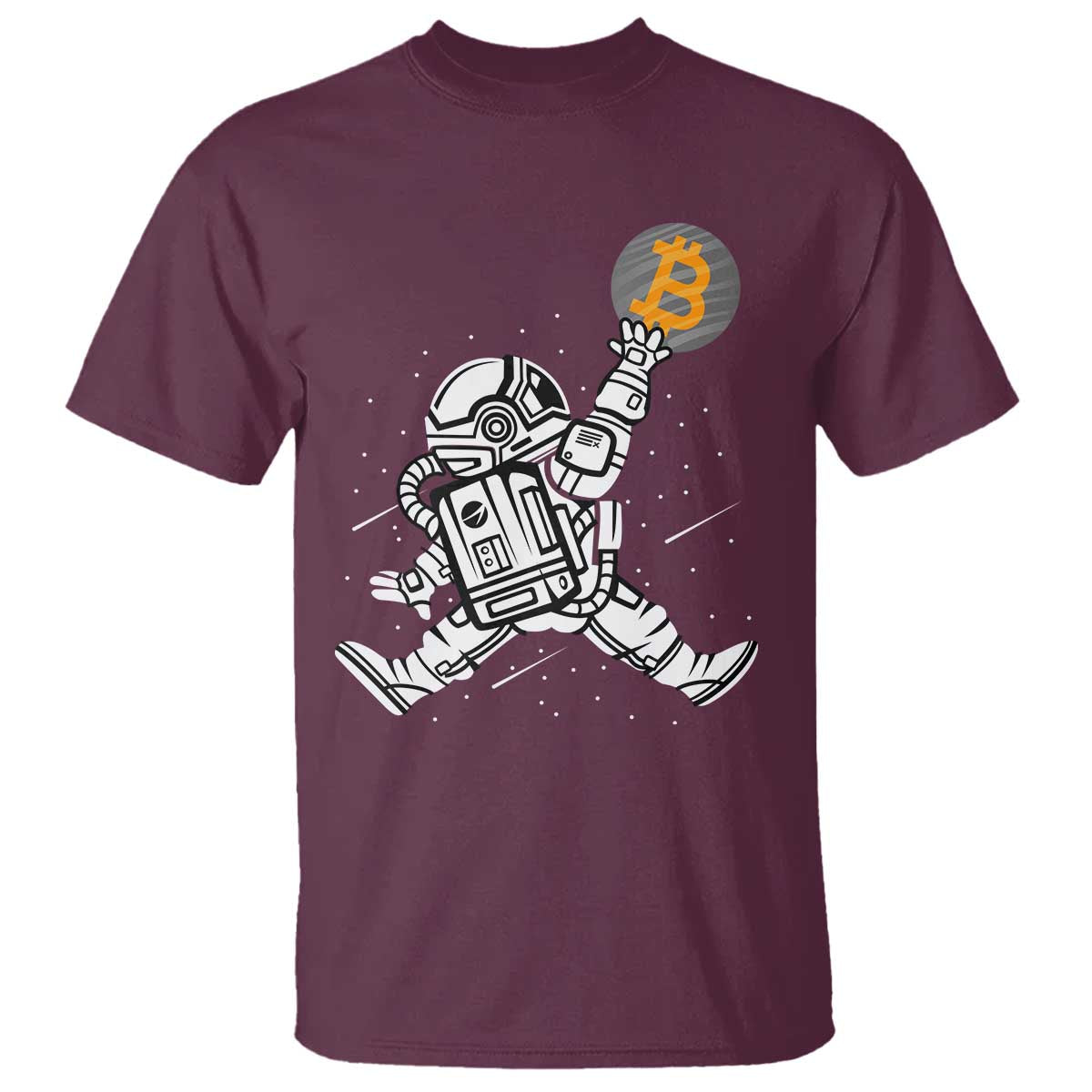Funny Crypto Investing T Shirt Bitcoin HODL BTC Astronaut Trader