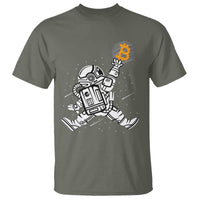 Funny Crypto Investing T Shirt Bitcoin HODL BTC Astronaut Trader