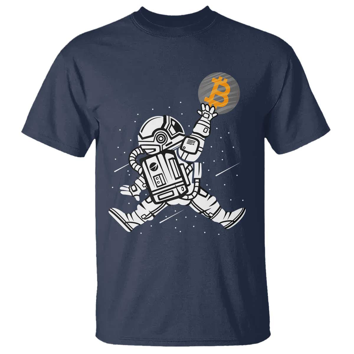 Funny Crypto Investing T Shirt Bitcoin HODL BTC Astronaut Trader