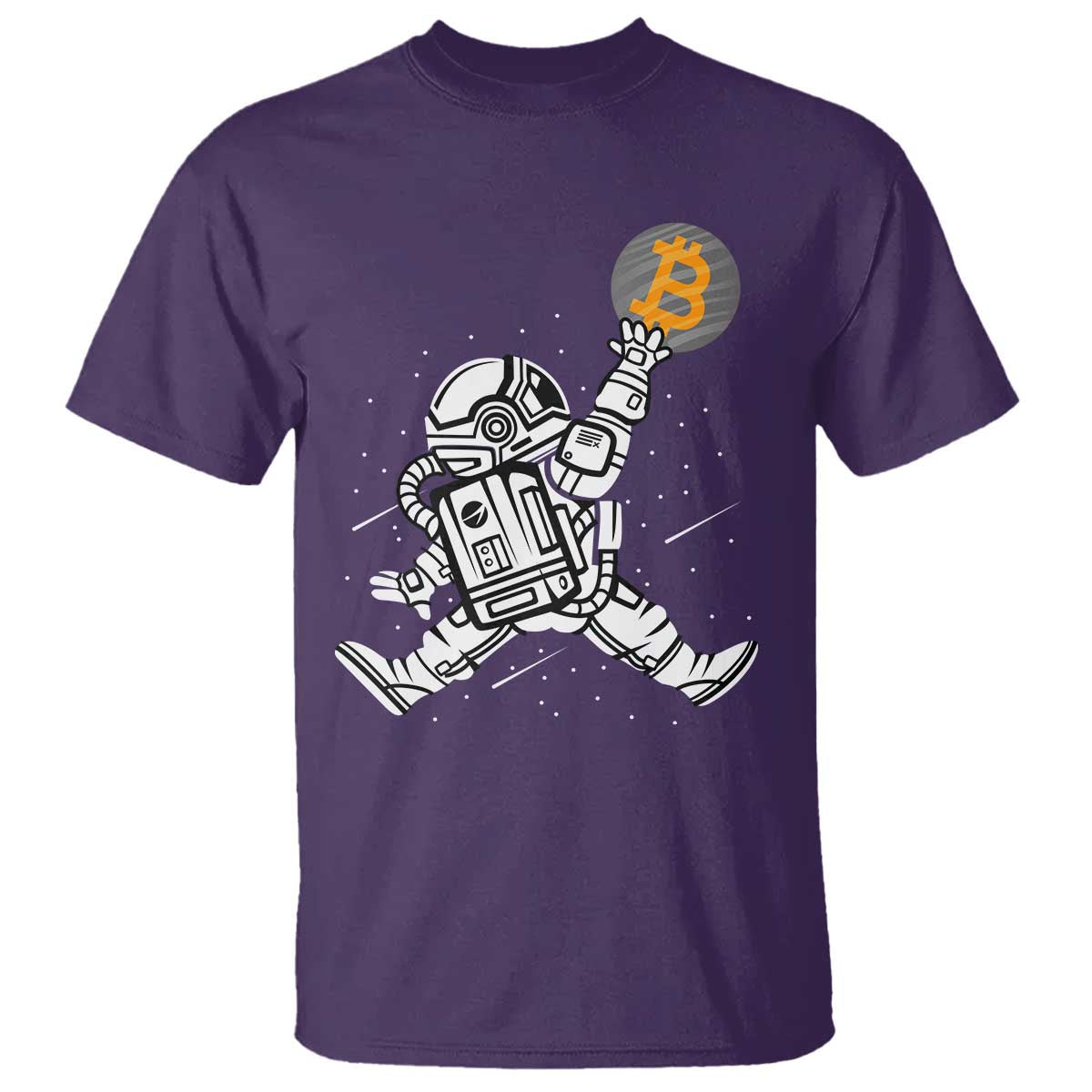 Funny Crypto Investing T Shirt Bitcoin HODL BTC Astronaut Trader