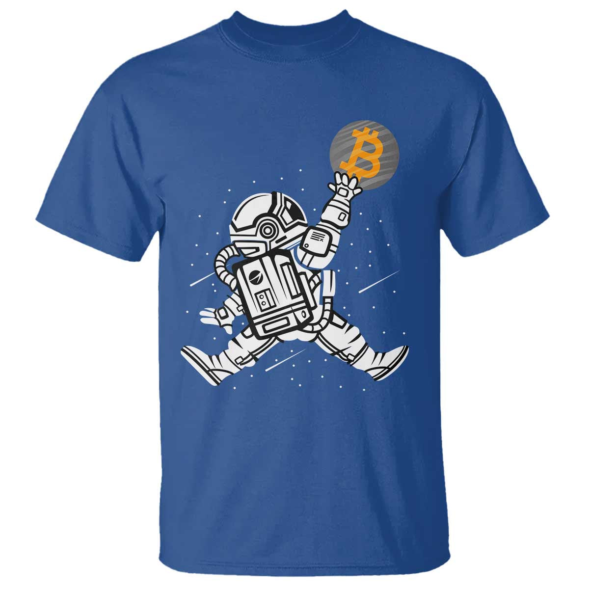 Funny Crypto Investing T Shirt Bitcoin HODL BTC Astronaut Trader