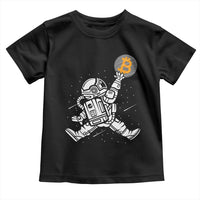 Funny Crypto Investing Toddler T Shirt Bitcoin HODL BTC Astronaut Trader