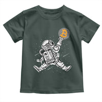 Funny Crypto Investing Toddler T Shirt Bitcoin HODL BTC Astronaut Trader