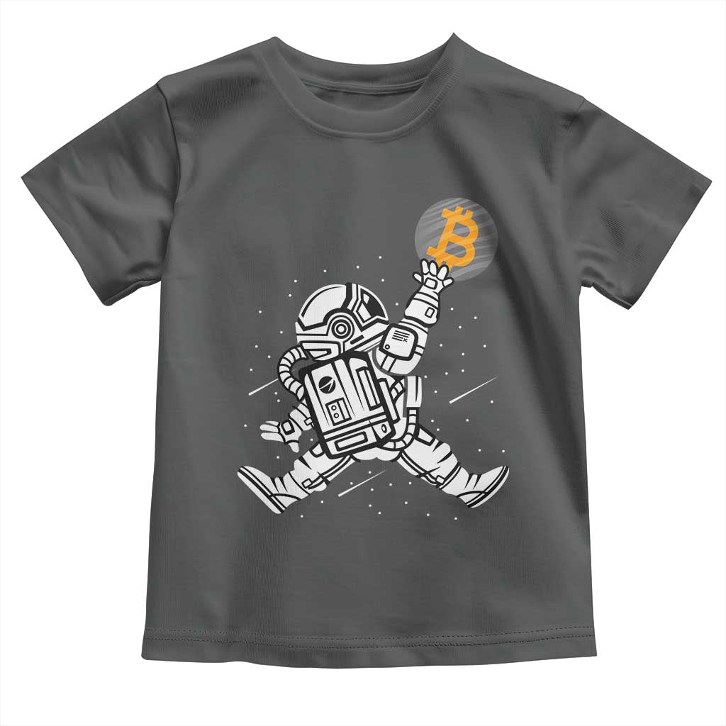 Funny Crypto Investing Toddler T Shirt Bitcoin HODL BTC Astronaut Trader