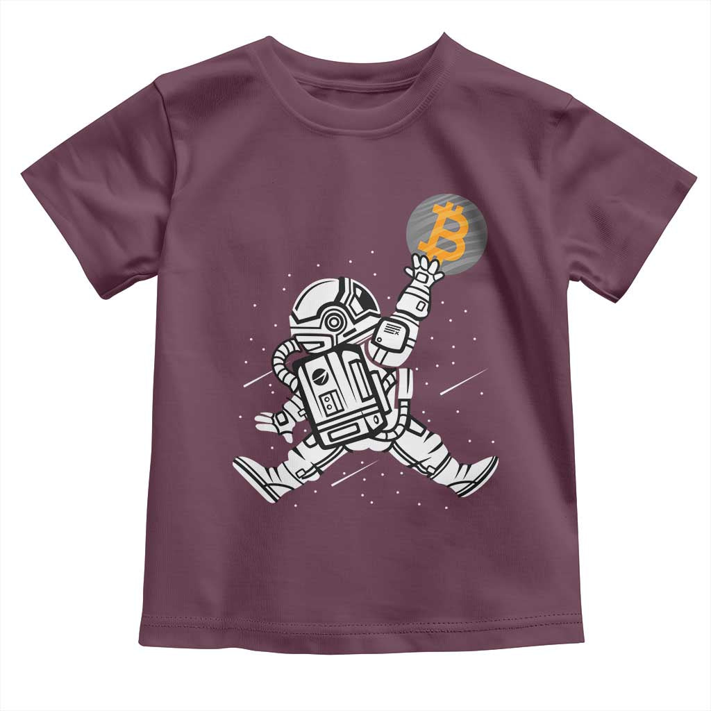 Funny Crypto Investing Toddler T Shirt Bitcoin HODL BTC Astronaut Trader