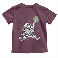Funny Crypto Investing Toddler T Shirt Bitcoin HODL BTC Astronaut Trader
